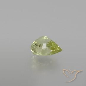 Crisoberilo Amarelo verde Natural 1.13ct, Formato de pêra, VVS