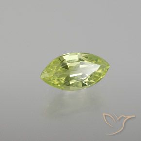 Crisoberilo Amarelo limão claro Natural 0.97ct, Marquesa, VVS-VS