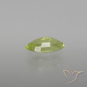 Crisoberilo Amarelo limão claro Natural 0.97ct, Marquesa, VVS-VS