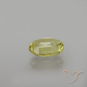Crisoberilo amarelo médio Natural 1.20ct, oval, VS
