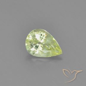 0.96ct Natural Luz amarela Crisoberilo, Formato de pêra, VVS