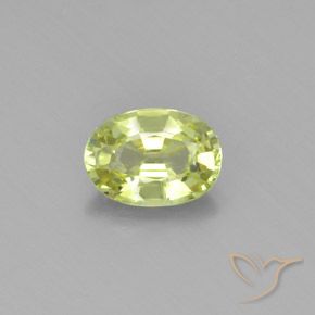 1.00ct Natural Luz amarela Crisoberilo, oval, VVS