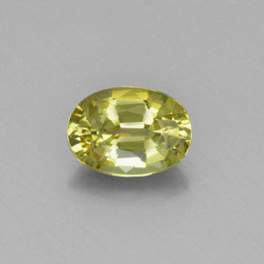 Crisoberilo Milho Amarelo Claro Natural 1.36ct, Corte Oval, VVS