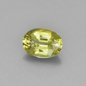 Crisoberilo Milho Amarelo Claro Natural 1.36ct, Corte Oval, VVS