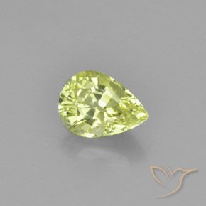 1.18ct Natural Luz amarela Crisoberilo, Formato de pêra, VVS