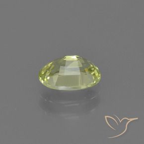 Crisoberilo Amarelo esverdeado Natural 1.01ct, oval, VVS