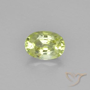1.25ct Natural Luz amarela Crisoberilo, oval, VVS