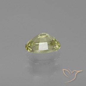 Crisoberilo Amarelo Esverdeado Claro Natural 1.00ct, oval, VVS-VS