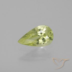 1.21ct Natural Luz amarela Crisoberilo, Formato de pêra, VVS-VS