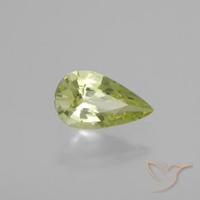 Crisoberilo Luz amarela Natural 1.21ct, Formato de pêra, VVS-VS