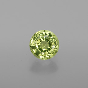 Crisoberilo verde natural 1,03ct, corte redondo, VS