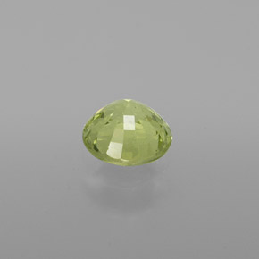 Crisoberilo verde natural 1,03ct, corte redondo, VS