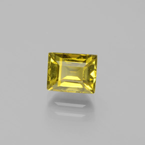Crisoberilo Amarelo esverdeado Natural 1.78ct, baguete, VS