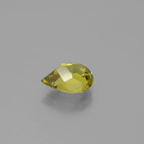 Crisoberilo ouro natural 1,38ct, formato de pêra, VVS