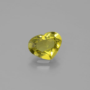 Crisoberilo Dourado Esverdeado Natural 1.56ct, Formato de coração, VVS