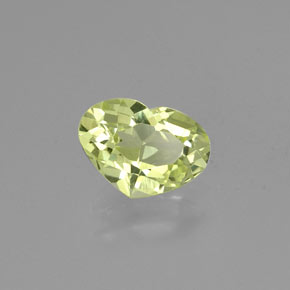 Crisoberilo verde natural 1,35ct, formato de coração, VVS