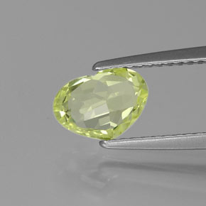 Crisoberilo verde natural 1,35ct, formato de coração, VVS