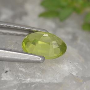 Crisoberilo Verde Natural 0.42ct, Corte Oval, VVS