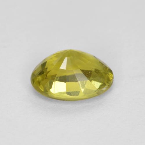 Crisoberilo amarelo natural 0,57ct, corte oval, VVS-VS