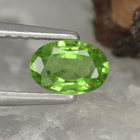 Crisoberilo verde natural 0,51ct, corte oval, VVS-VS