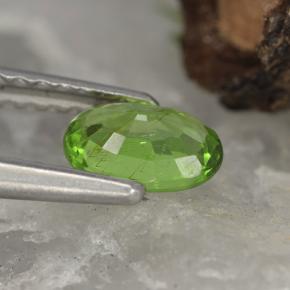 Crisoberilo verde natural 0,51ct, corte oval, VVS-VS