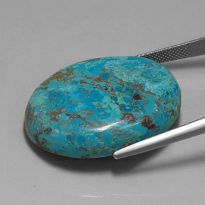 Crisocola multicolorido natural 41,09ct, corte oval, opaco