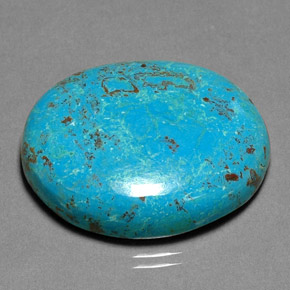 Crisocola multicolorido natural 30,84ct, corte oval, opaco