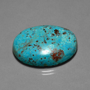 Crisocola multicolorido natural 25,30ct, corte oval, opaco