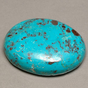 Crisocola multicolorido natural 29,64ct, corte oval, opaco
