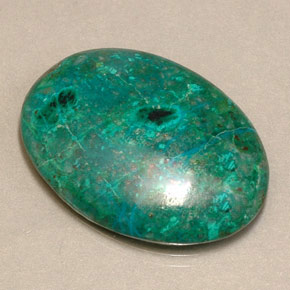Crisocola multicolorido natural 16,38ct, corte oval, opaco