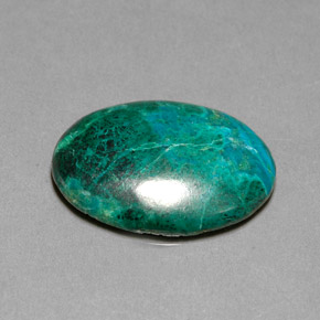 Crisocola multicolorido natural 20,30ct, corte oval, opaco