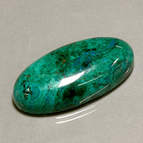 Crisocola multicolorido natural 34,11ct, corte oval, opaco