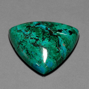 Crisocola multicolorido natural 63,50ct, trillion, opaco