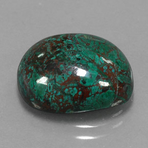 Crisocola multicolorido natural 10,77ct, forma extravagante, opaco