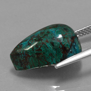 Crisocola multicolorido natural 11,95ct, forma extravagante, opaco