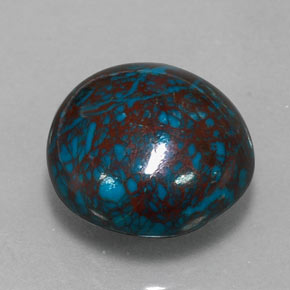 Crisocola Multicolorido Natural 9.97ct, Corte Redondo, Opaco