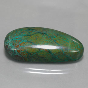 Crisocola multicolorido natural 38,88ct, forma extravagante, opaco