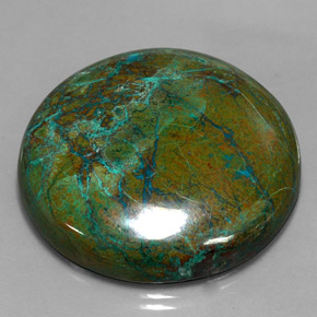 Crisocola multicolorido natural 105,45ct, corte redondo, opaco