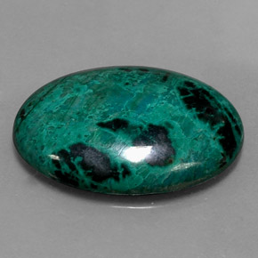 Crisocola multicolorido natural 20,62ct, corte oval, opaco