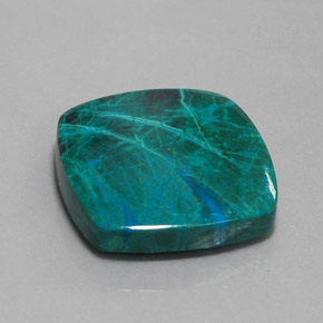 Crisocola multicolorido natural 31,83ct, almofada cortada, opaco