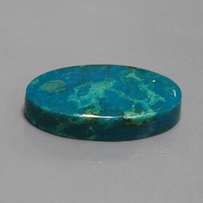 Crisocola multicolorido natural 18,59ct, corte oval, opaco
