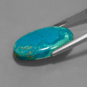 Crisocola multicolorido natural 13,12ct, corte oval, opaco