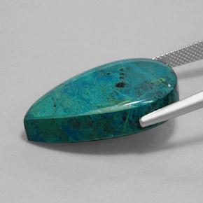 Crisocola Multicolorido Natural 31.71ct, Formato de pêra, Opaco