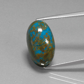 Crisocola Multicolorido Natural 10.67ct, Corte Oval, Opaco