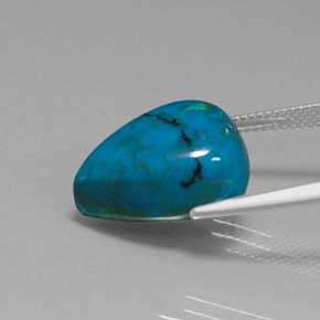 Crisocola Multicolorido Natural 13.32ct, Formato de pêra, Opaco