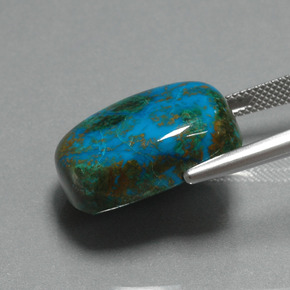 Crisocola Multicolorido Natural 28.39ct, Almofada cortada, Opaco