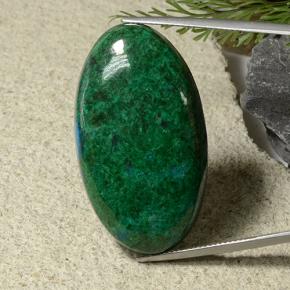 Crisocola Multicolorido Natural 60.57ct, Corte Oval, Opaco