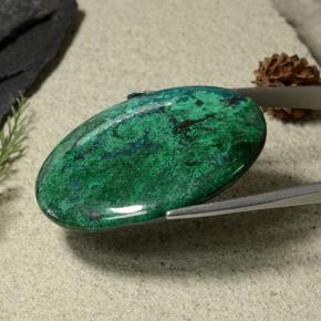 Crisocola Multicolorido Natural 60.48ct, Corte Oval, Opaco