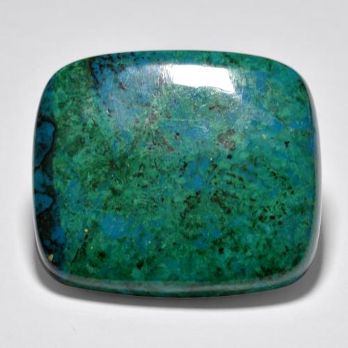 Crisocola Multicolorido Natural 63.02ct, Almofada cortada, Opaco