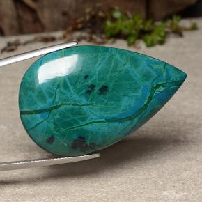 Crisocola Multicolorido Natural 60.60ct, Formato de pêra, Opaco